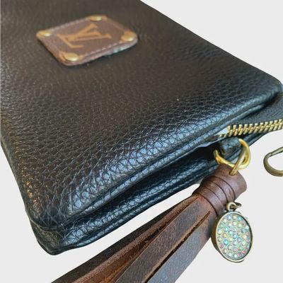 Upcycled LV Black Crossbody