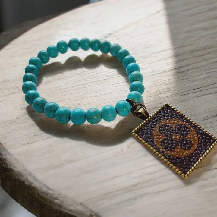 Howlite Turq 8mm Refurbished LV Bracelet