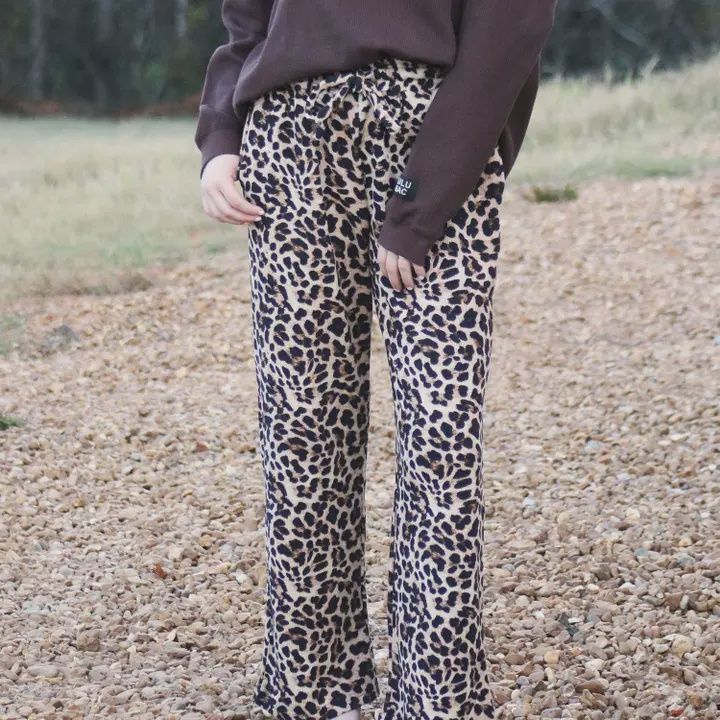LULU Mac Waffle Pant-Leopard