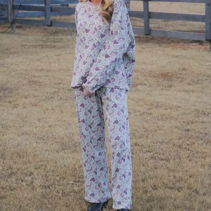 LULU Mac Waffle Pant - Camo