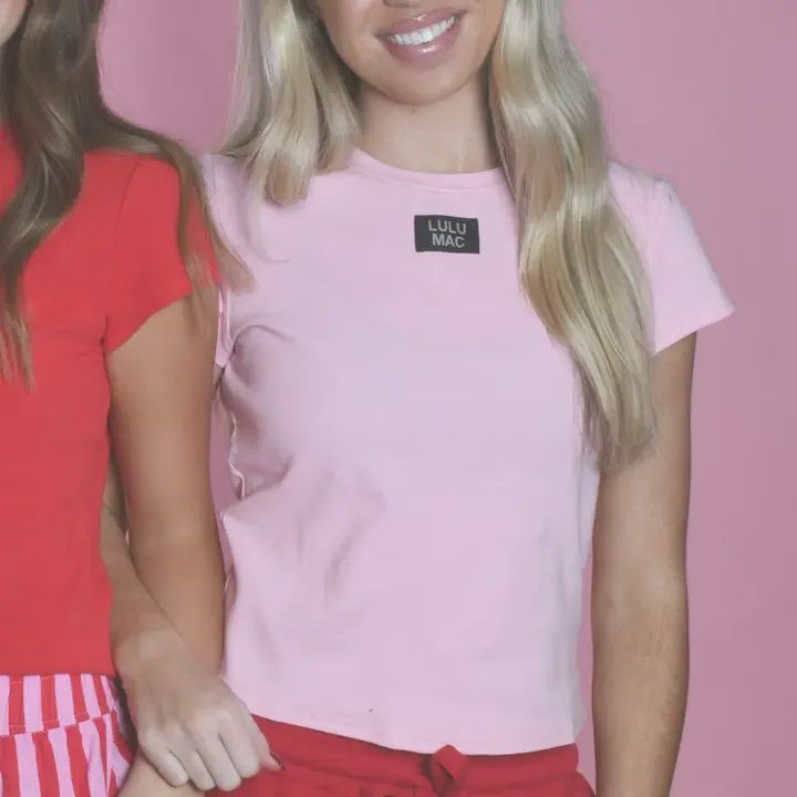 LULU Mac Baby Doll Short Sleeve-Pink
