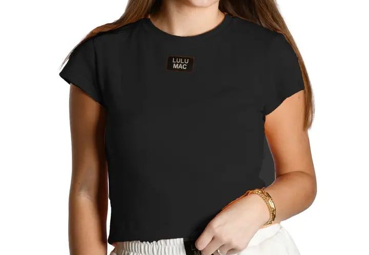 LULU Mac Baby Doll Top Short Sleeve-Black