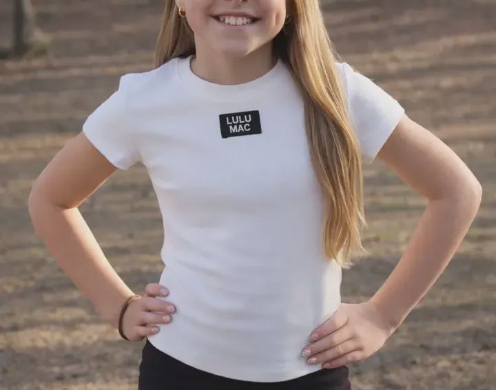 LULU Mac Kids Baby Doll Top - White