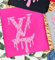 Pink On Pink LV Graphic Tee