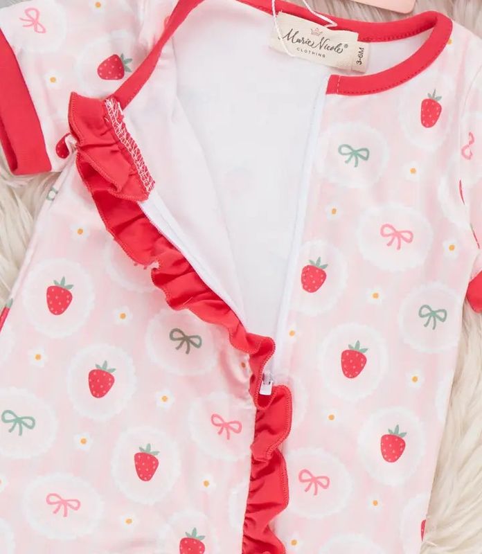Strawberry Dreams Sleeper Pajamas