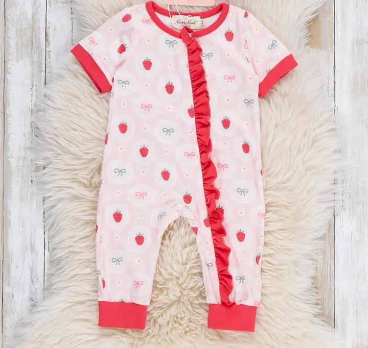 Strawberry Dreams Sleeper Pajamas