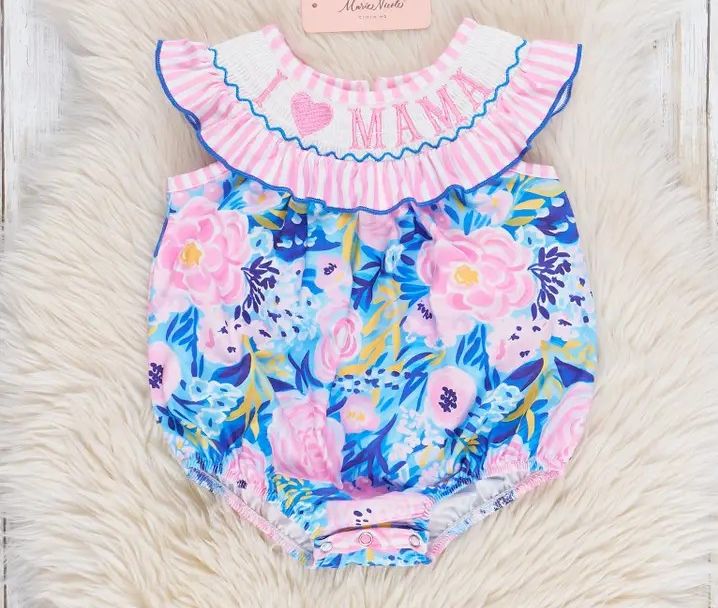Mama Love Smocked Bubble