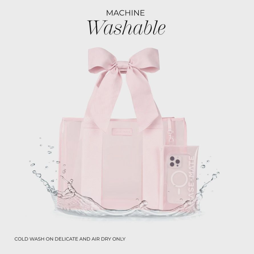 Case-Mate Ballet Pink Bow Jelly Tote Bag