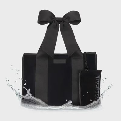 Case-Mate Midnight Black Bow Jelly Tote Bag
