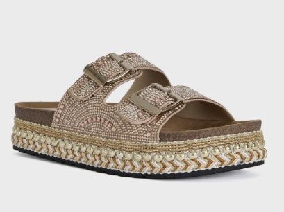 Rosegold Beeded Ezri Sandal