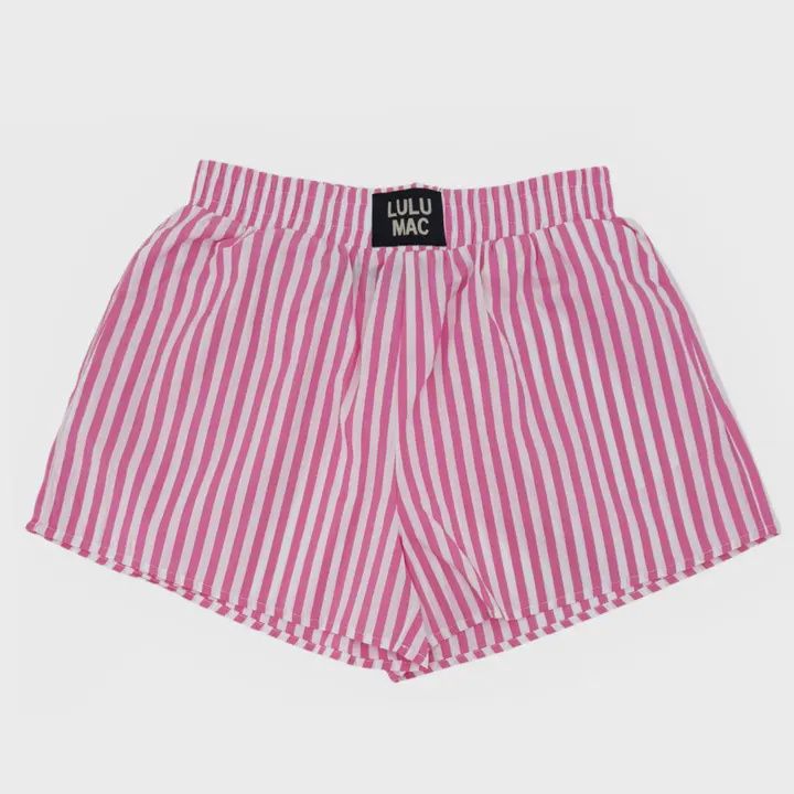 LULU Mac Pink Striped Boxer Short
