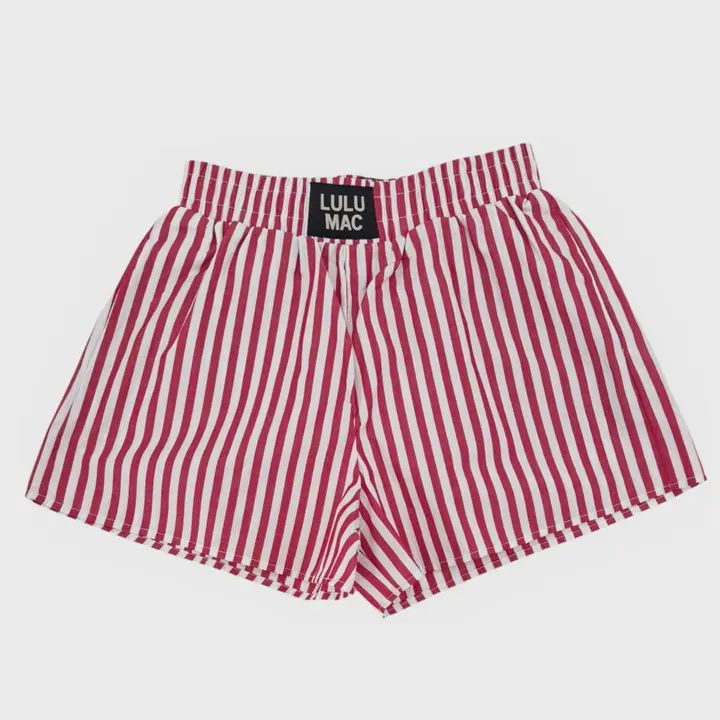 LULU Mac Red Striped Boxer Short