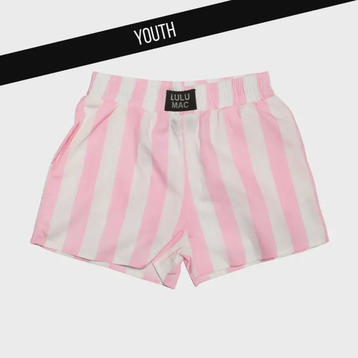 LULU Mac Light Pink Darby Kids Shorts