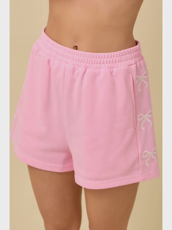 Ribbon Embroidered Shorts