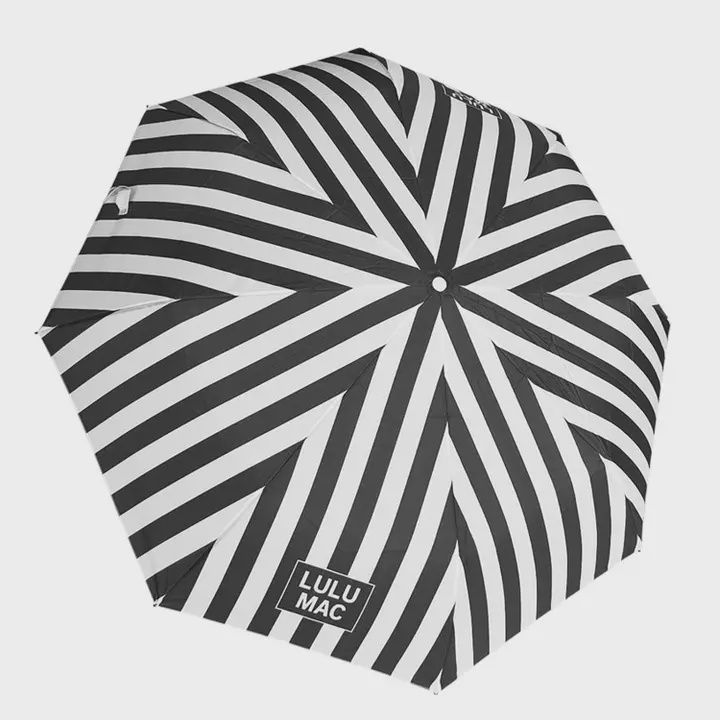 Lulu Mac Umbrella-Black Stripe