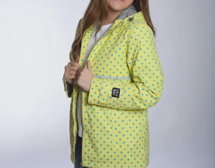 Lulu Mac Raincoat Yellow/Blue