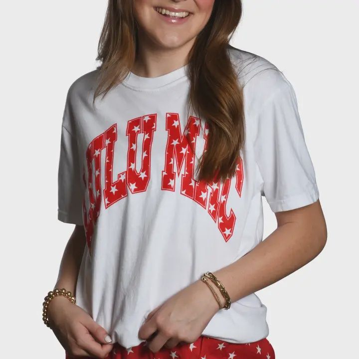 LULU Mac Red Star Comfort Color Tee