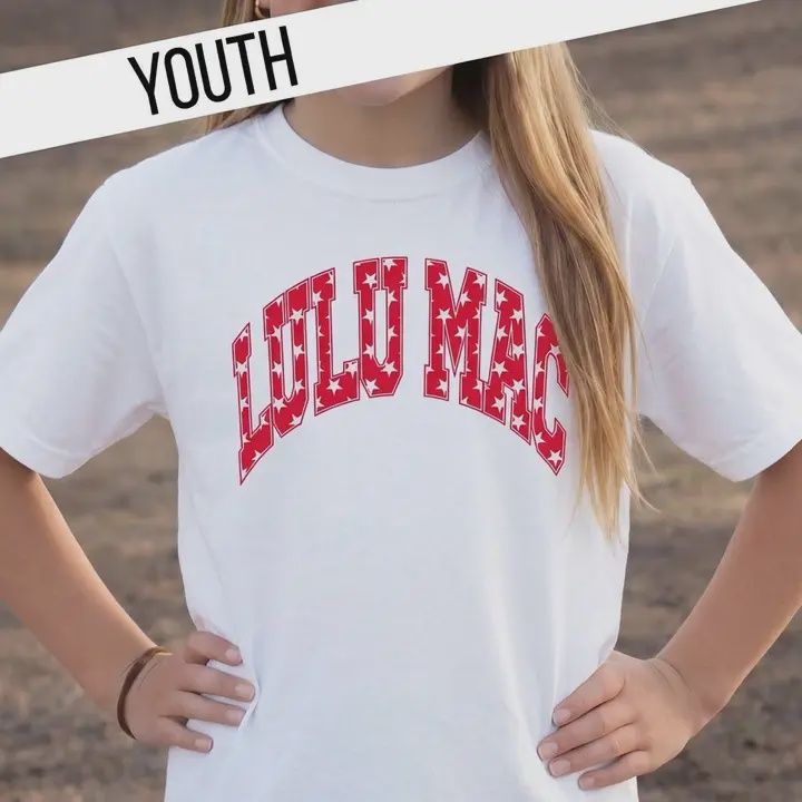 LULU Mac Kids Red Star Comfort Color Tee