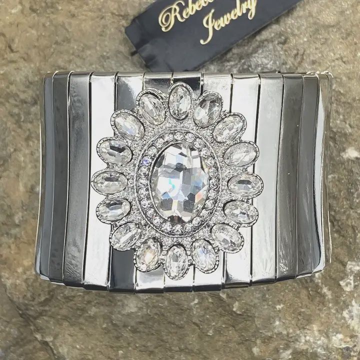 Boho Crystal Statement Cuff