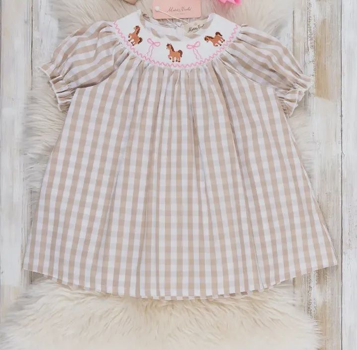 Little Pony Meadow Smocked Dress