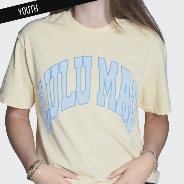 LULU Mac Dot Butter Youth Comfort Colors Tee