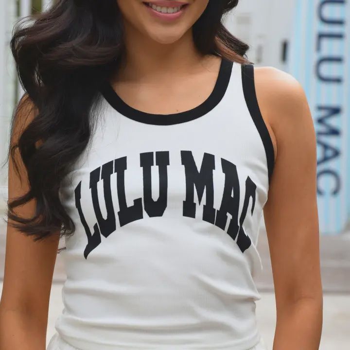 LULU Mac Tank White/Black