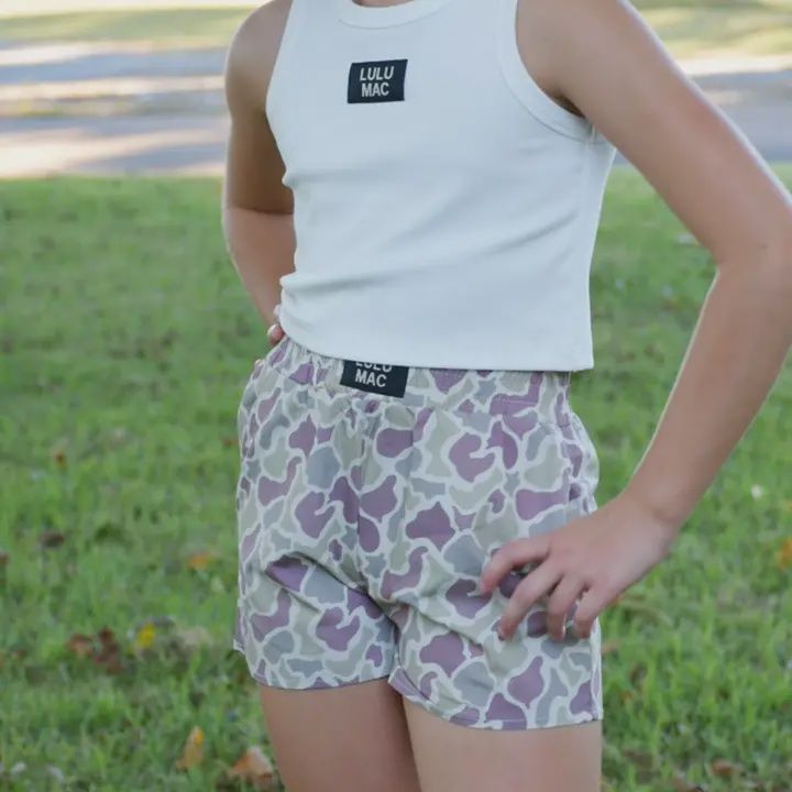 LULU Mac Kids Shorts - Light Camo