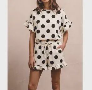 Polka Dot Ruffle Shorts