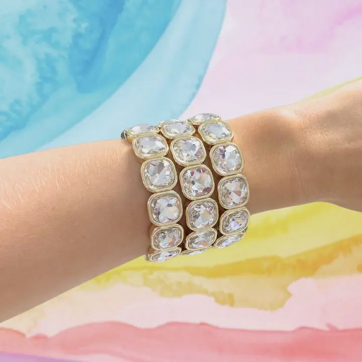 Clear &amp; Gold Frankie Bracelet