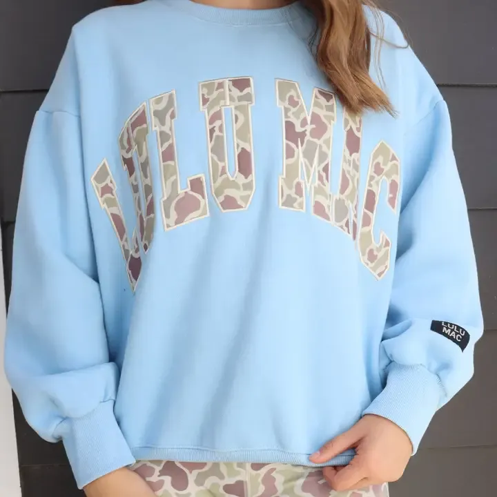LULU Mac Sweatshirt Light Blue/Camo