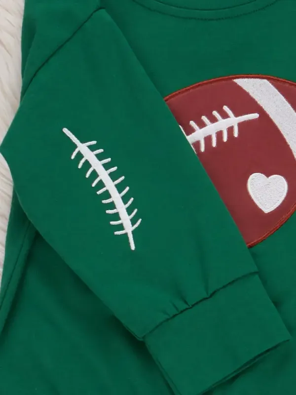 Embroidered Touchdown Top