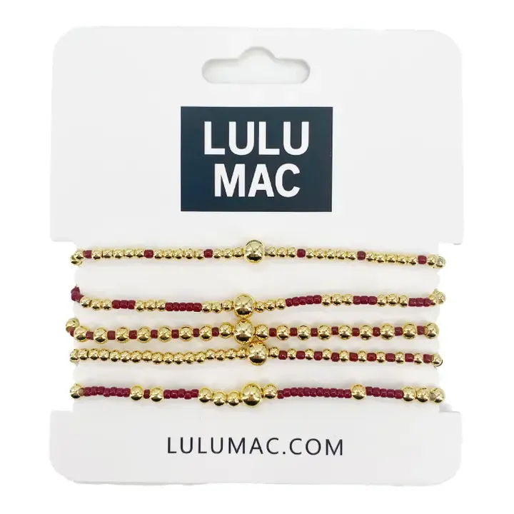 LULU Mac Crimson Bracelet Set