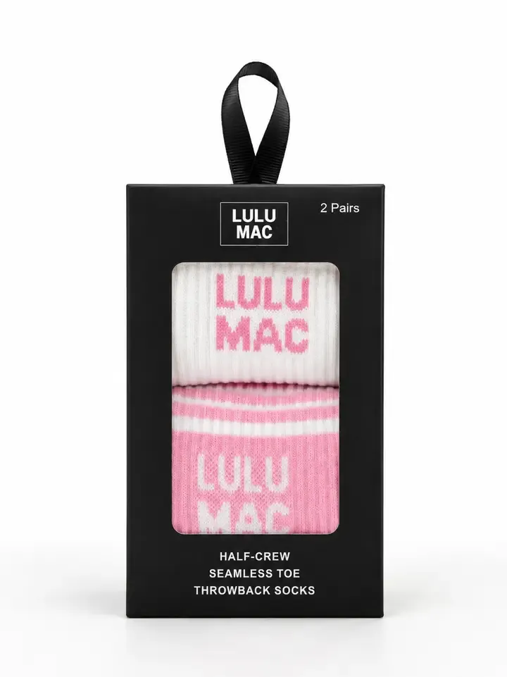 LULU Mac Socks - 2 Pair Box