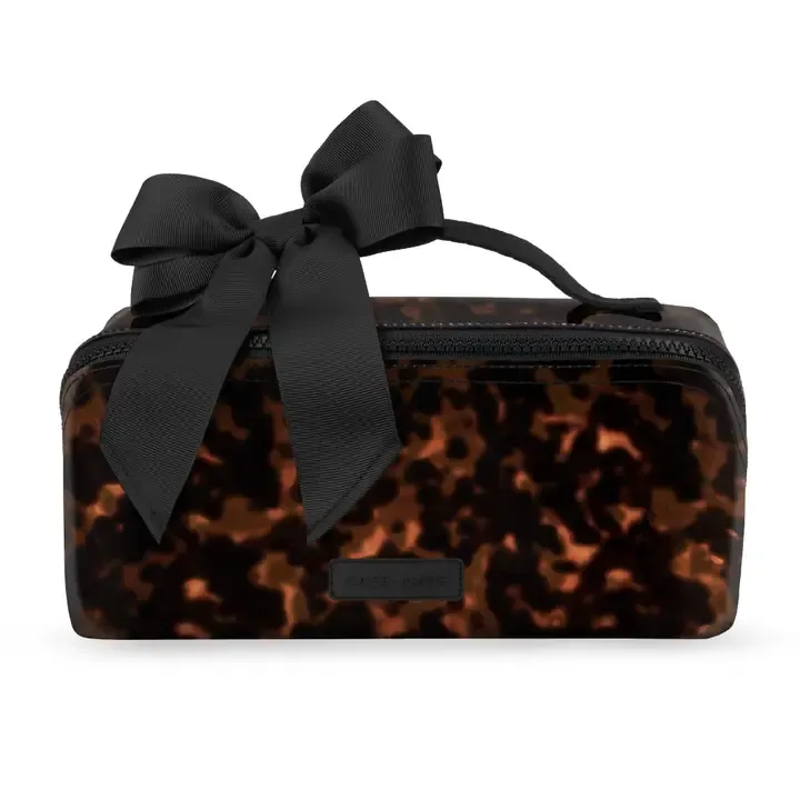 Jelly Cosmetic Bag – Waterproof Lay-Flat Makeup Bag -Tortoiseshell
