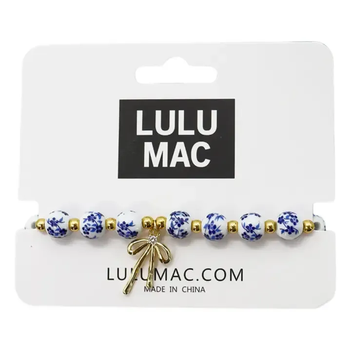 LULU Mac Single Strand Bracelet with Bow