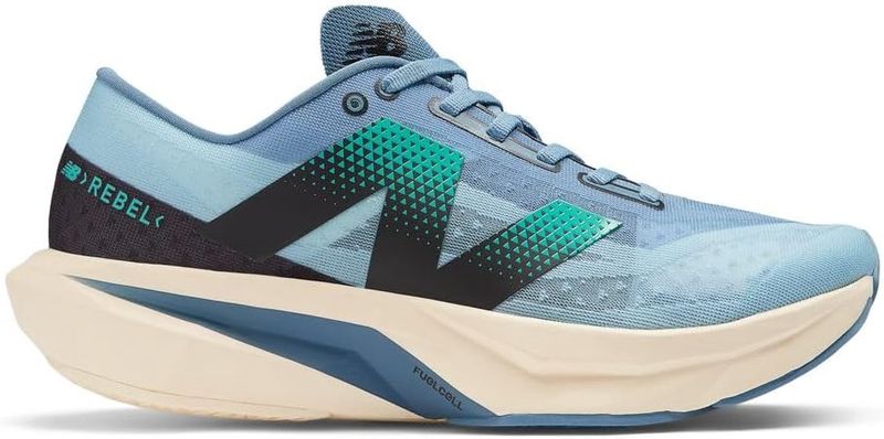 ★ニューバランス★FuelCell Rebel v4★Heron Blue Chrome-2E Men's FuelCell Rebel v4 Running Shoe - Heron Blue/Chrome