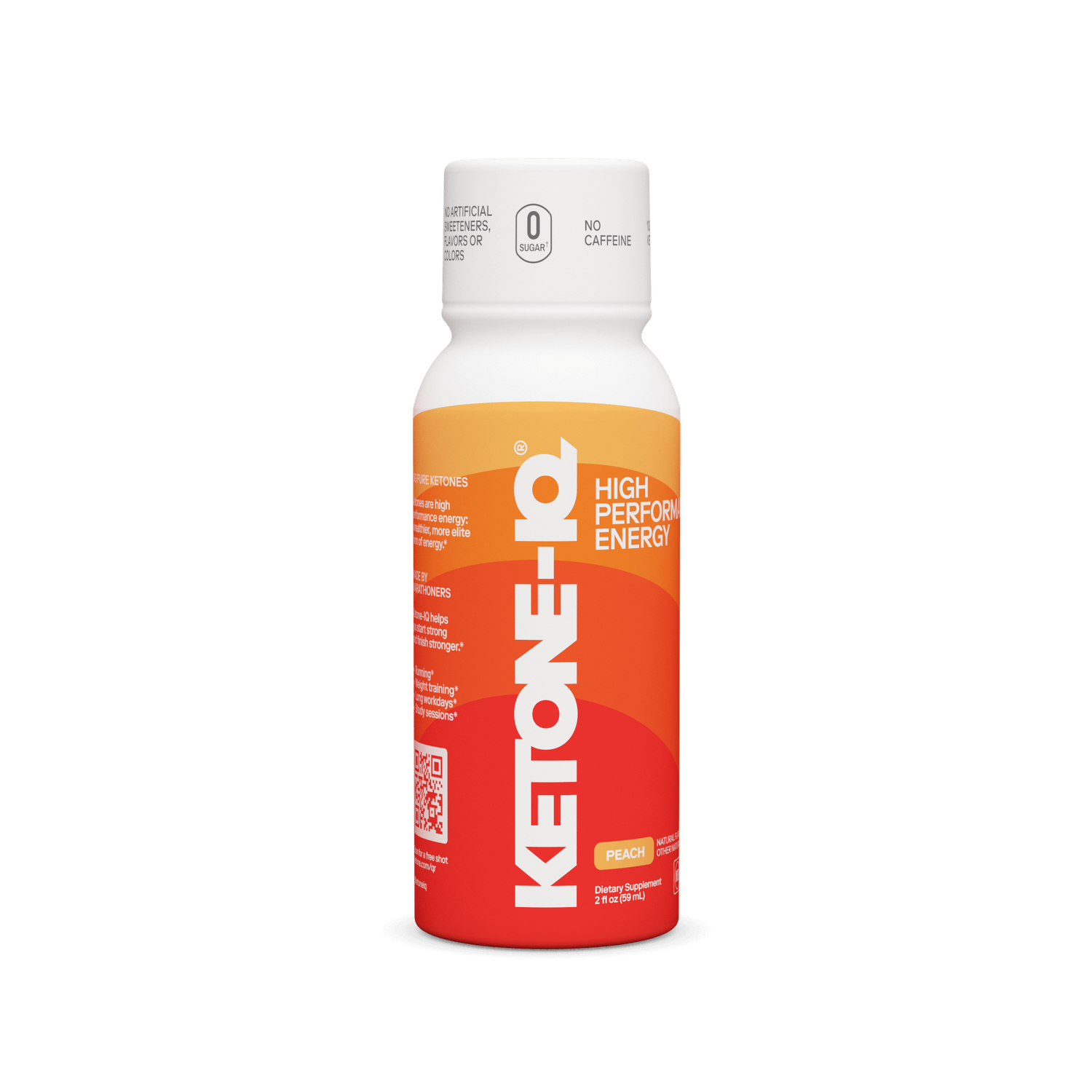 Ketone-IQ No Caffeine Shot, Flavor: Peach