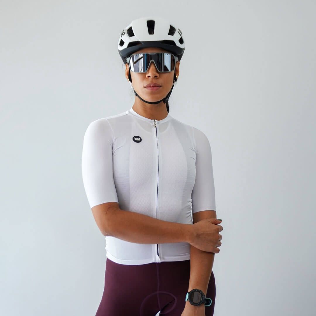 Ruta 29 Elemental Jersey Woman Cycling, Colour: White, Size: S