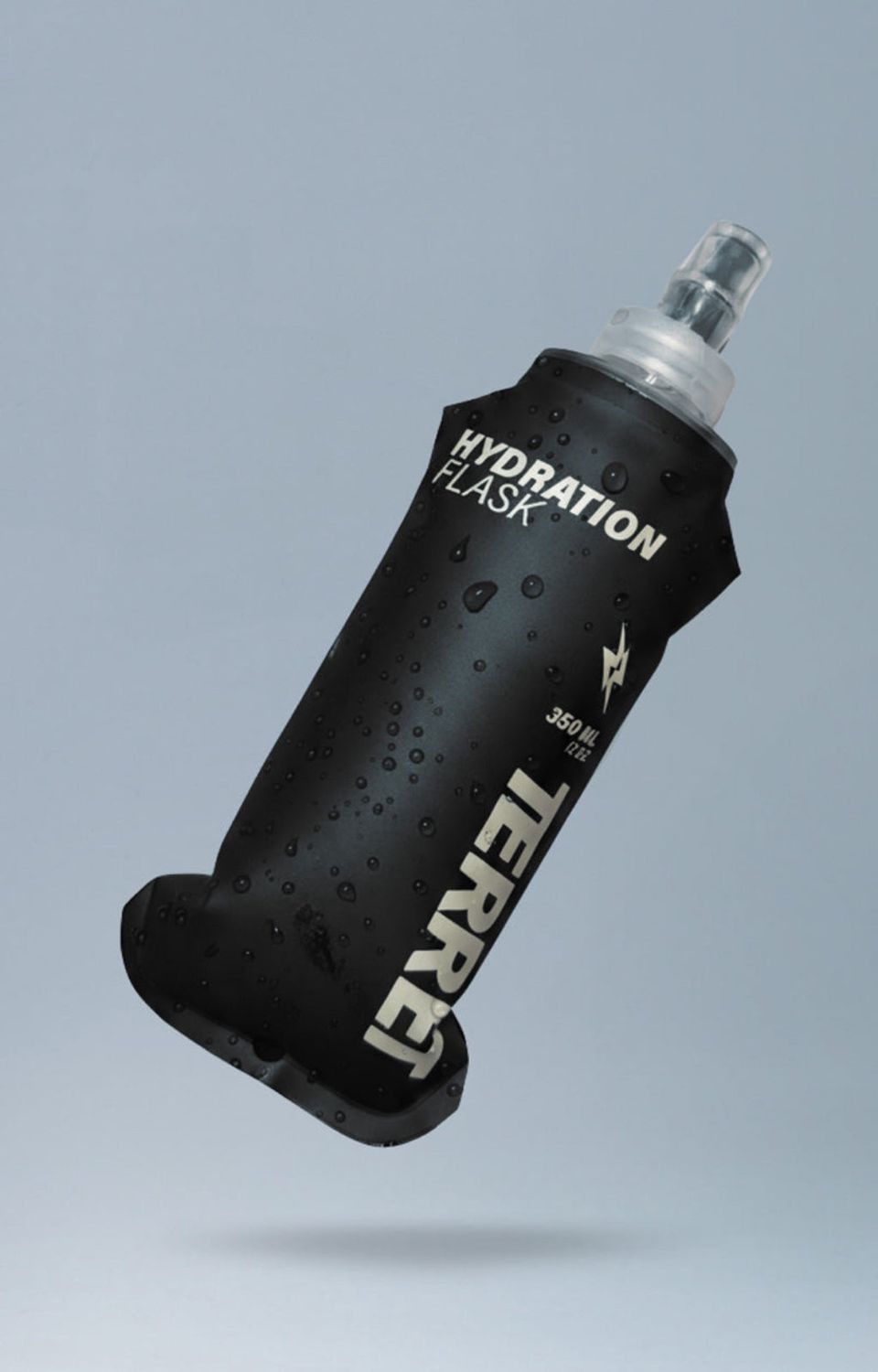 TERRET- SOFT FLASK TERRET BNH 350ML, Colour: BLACK