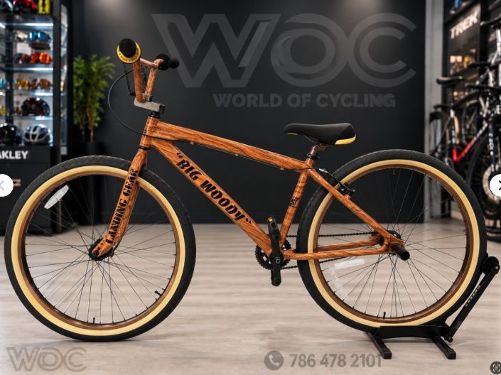 SE Bikes Big Ripper 29” Big Woody Wood Grain BMX Cruiser Used