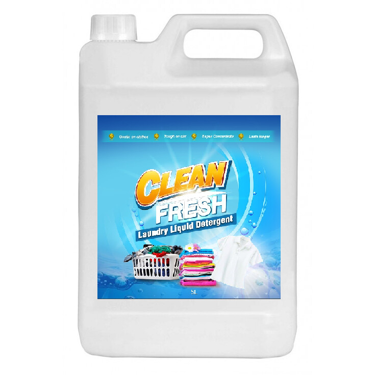 Clean Fresh Laundry Liquid Detergent, 5L