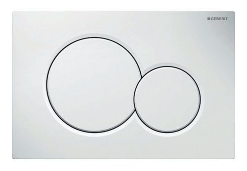 PLAQUE DE COMMANDE DOUBLE TOUCHE SIGMA 01 BLANC