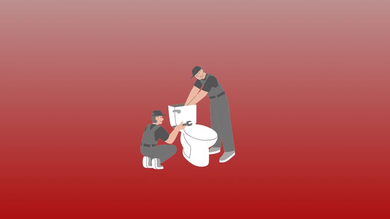 Remplacement d'un mécanisme de chasse d'eau complet  WC AU SOL (standard) (moins de 2 ans/entreprise)