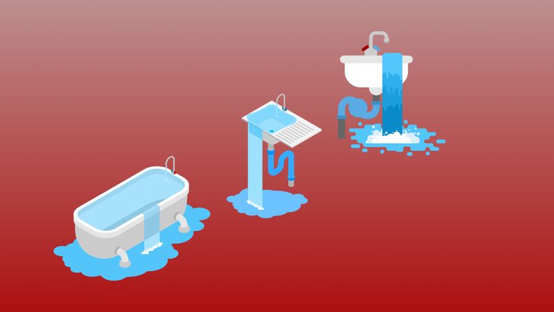 Débouchage d'un évier ou  lavabo ou douche ou baignoire (plus de 2 ans)