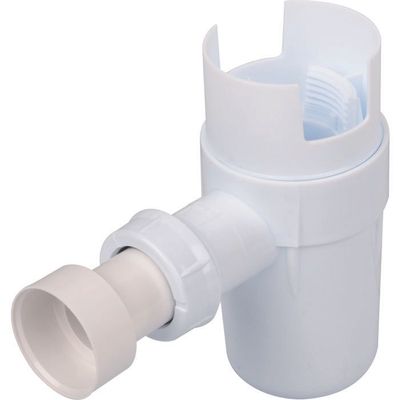 Siphon groupe de sécurité plastique blanc à coller NICOLL