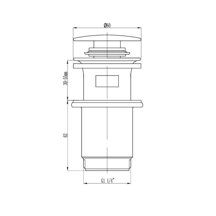 Bonde de lavabo Clic-Clac Odyssea