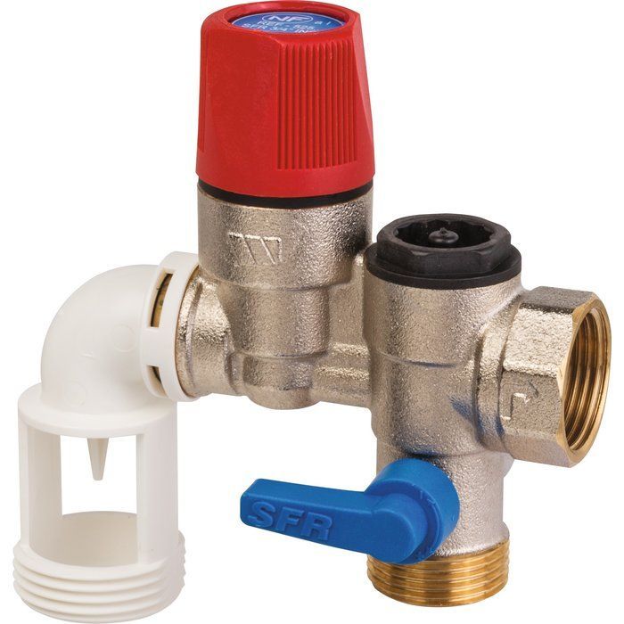 Groupe de sécurité coudé - Inox - Watts industries - 3/4" Watts