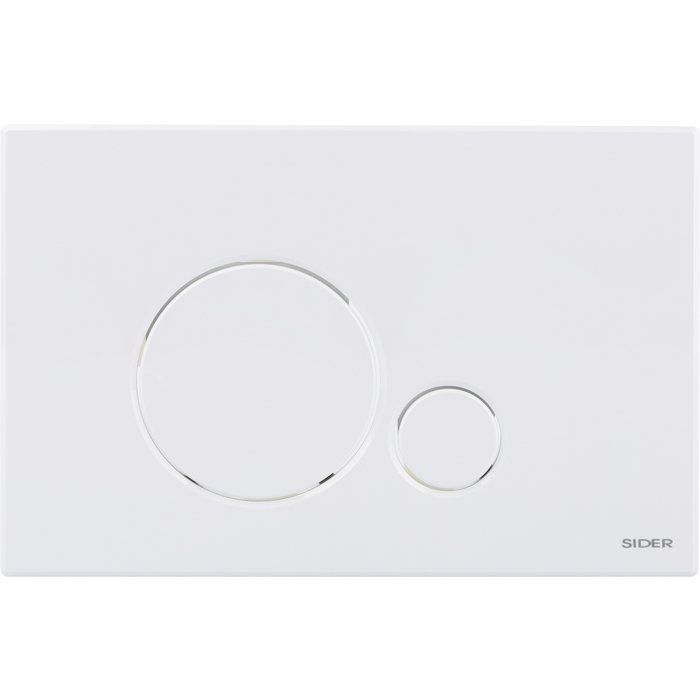 Plaque de commande CikloDouble débit Blanc SIDER
