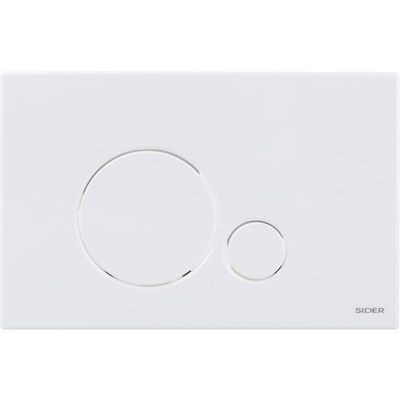 Plaque de commande CikloDouble débit Blanc SIDER