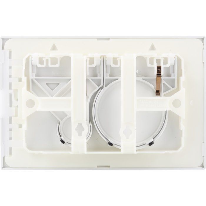 Plaque de commande CikloDouble débit Blanc SIDER